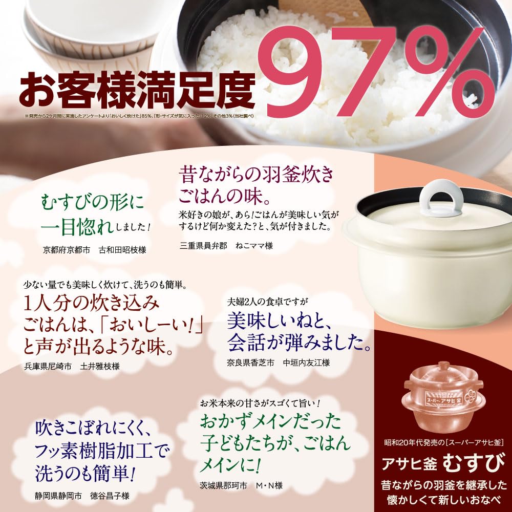 Amazon | アサヒ軽金属 アサヒ釜 むすび 釜めし用釜 釜飯 2.1l 2.1